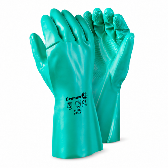 Dromex Green Nitrile Gloves M,L & XL