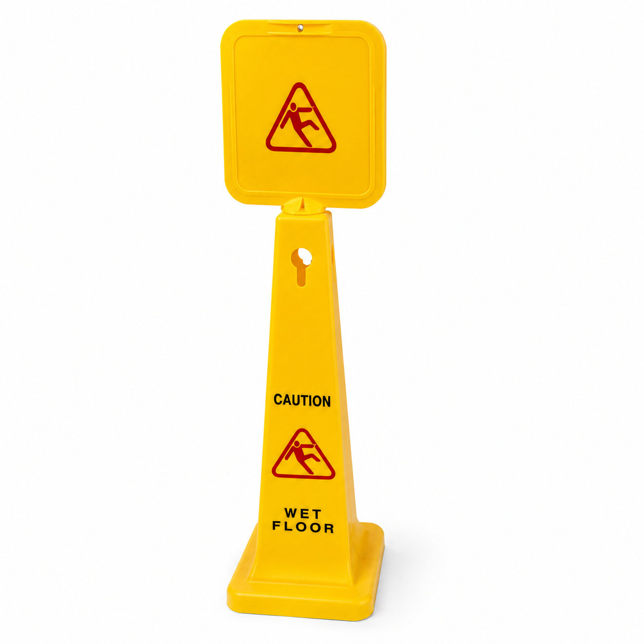 Triangular Large Building Sign Large Wet Floor cone sign triangular – Primi Clean
