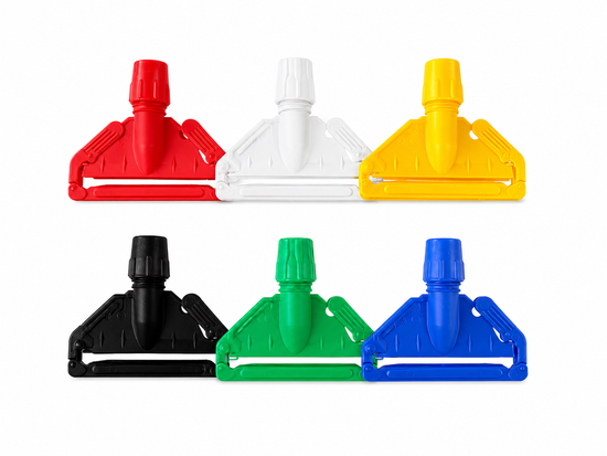 Plastic mop clips