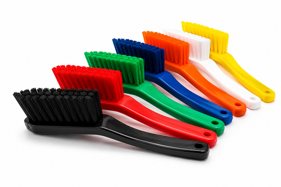 Prism short handle scrub -Soft bristle