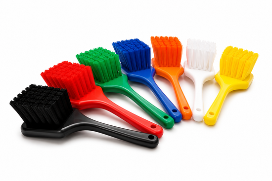 Prism short handle scrub - Hard bristle